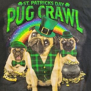 St. Patrick's Day PUG Crawl 2XL graphic Tee